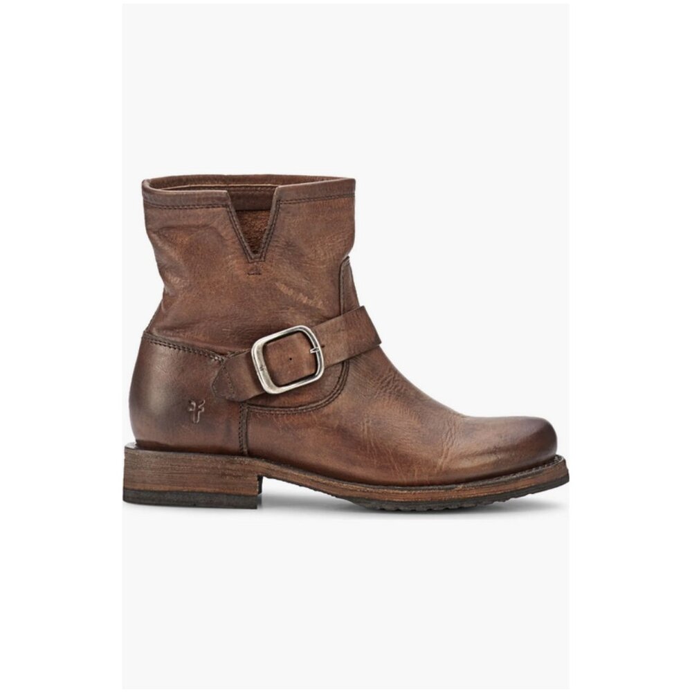 Frye Sz. 7.5M Brown Veronica Flex Bootie (fits like 7M)